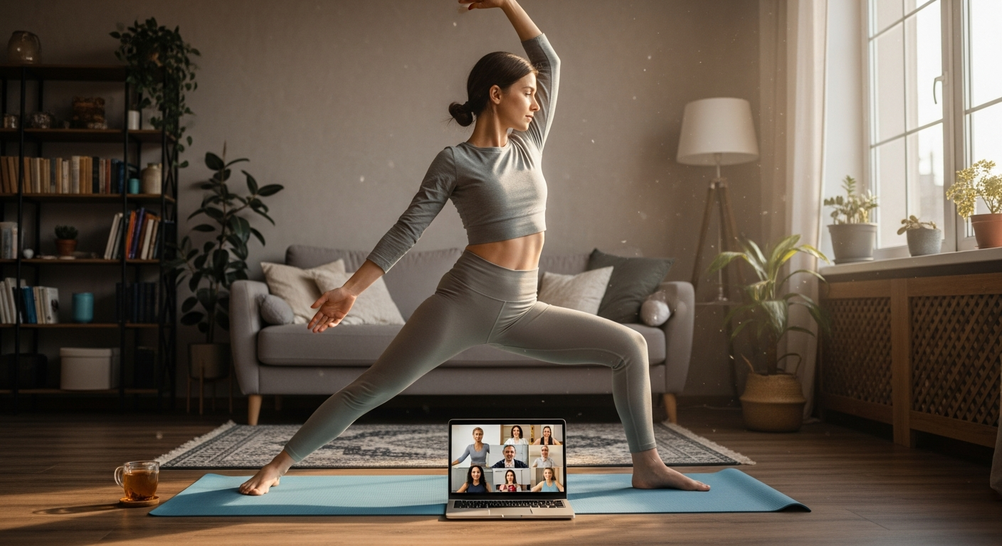 Онлайн занятия йогой